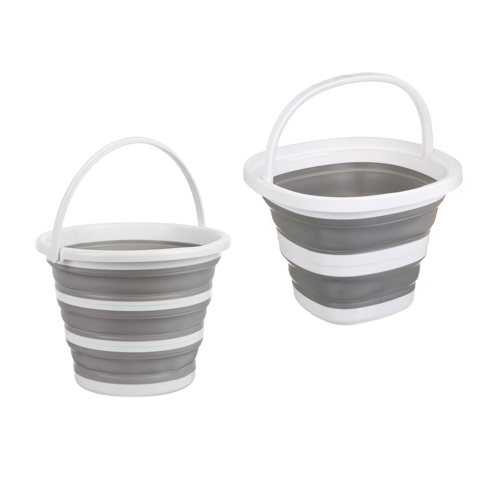 Ведро складное тм VETTA, 10 л, полипропилен, тпр, арт.№ 407-068