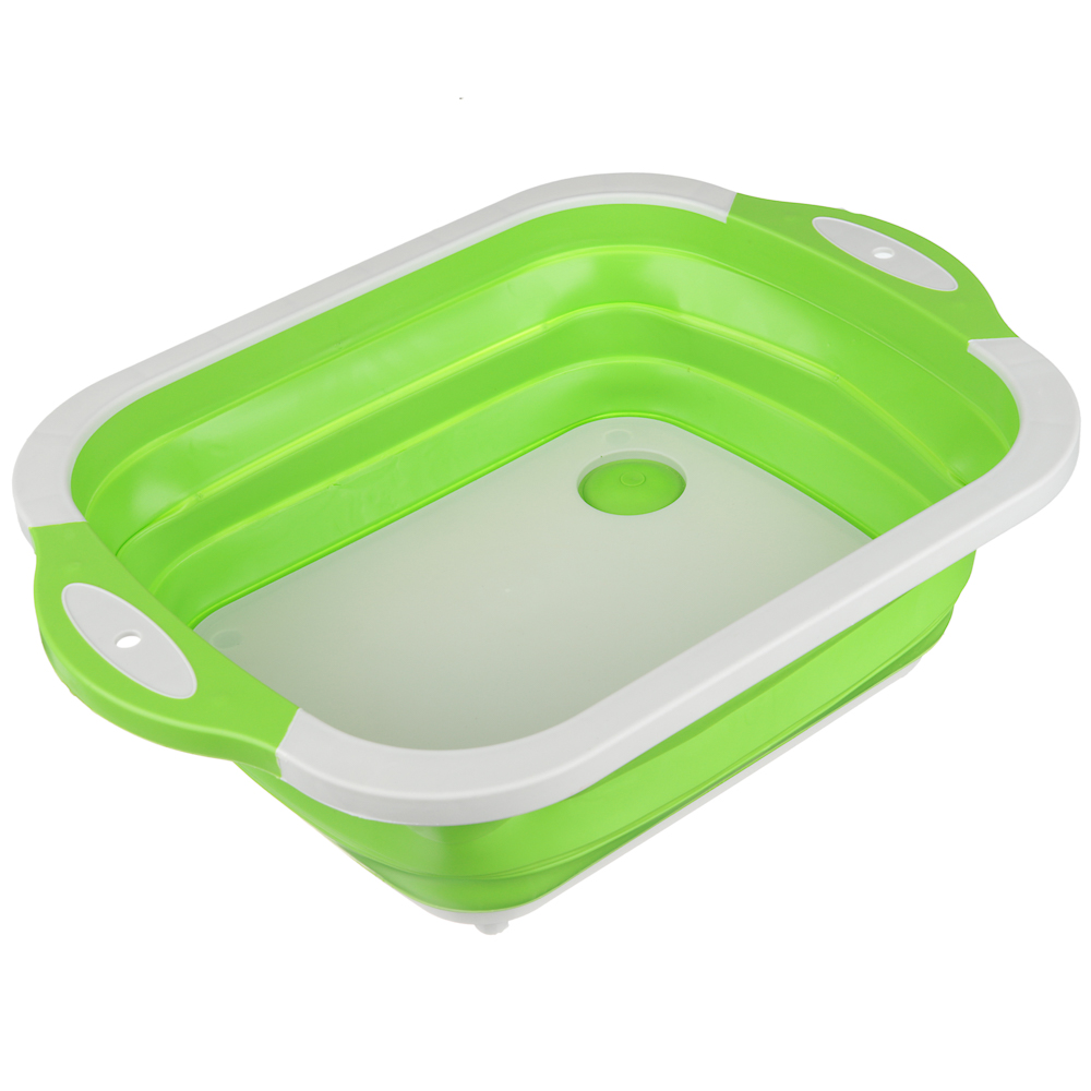 VETTA Таз складной силиконовый, 38x14x29см, 3 цвета, арт.№ 407-069