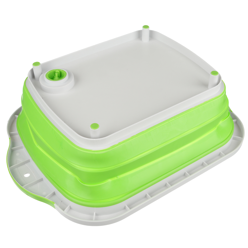 VETTA Таз складной силиконовый, 38x14x29см, 3 цвета, арт.№ 407-069