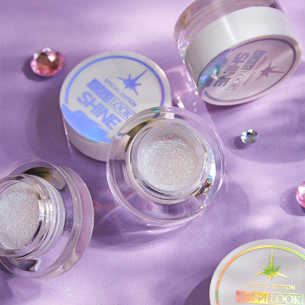 ЮНИLOOK Шайн Глиттерные тени, 2,5г, тон 01, лунный, арт.№ 330-018