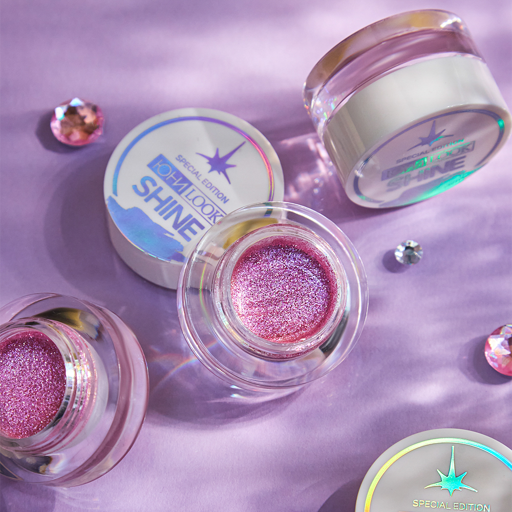 ЮНИLOOK Шайн Глиттерные тени, 2,5г, тон 02, розовый, арт.№ 330-019