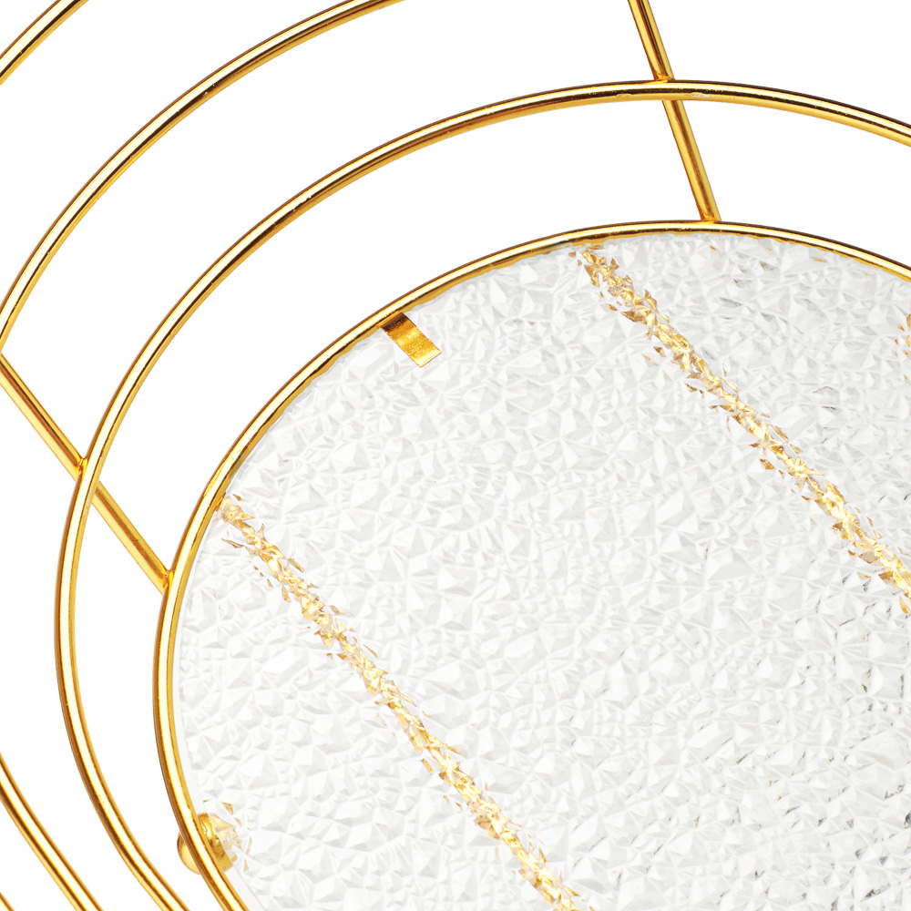 Корзина для фруктов тм SATOSHI Голд, 28,5х10х19,5см, сталь, акрил, арт.№ 827-127