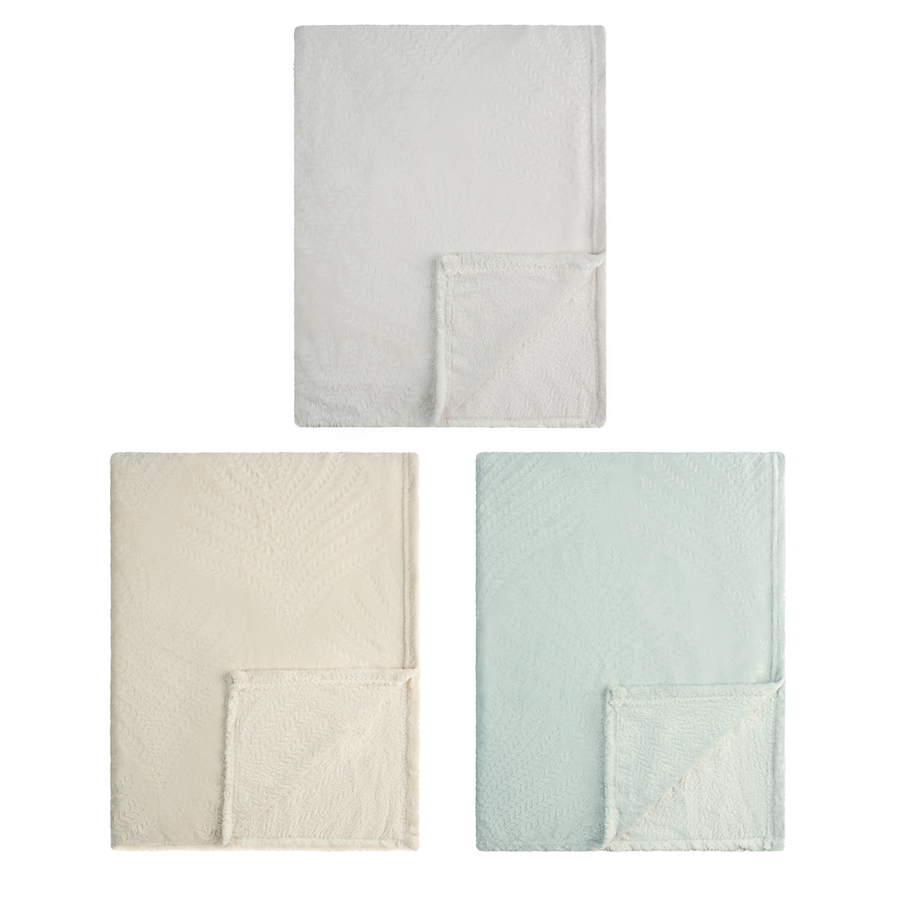 PROVANCE Дейзи Плед эмбост 150х200см, 100% полиэстер, 3 цвета, арт.№ 488-132