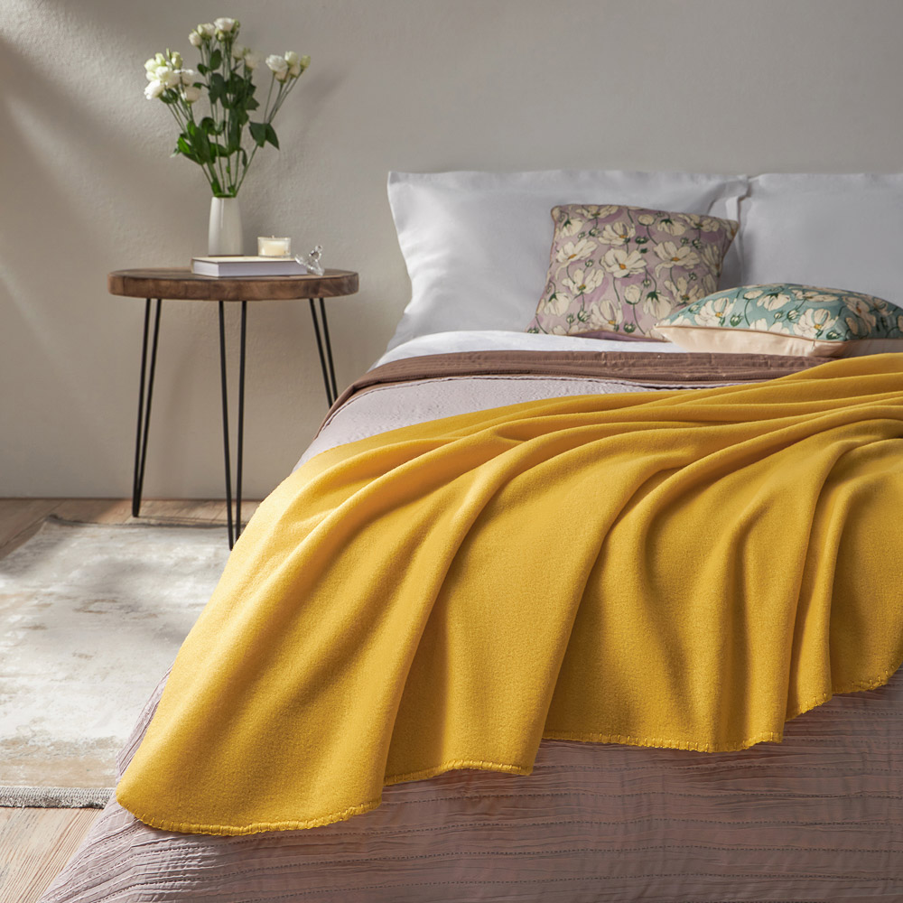 PROVANCE Дейзи Плед флисовый 130х170см, 100% полиэстер, 3 цвета, арт.№ 488-135