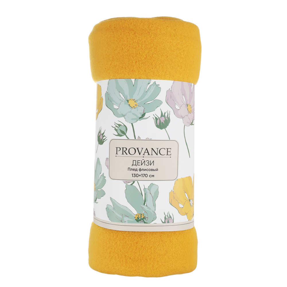 PROVANCE Дейзи Плед флисовый 130х170см, 100% полиэстер, 3 цвета, арт.№ 488-135