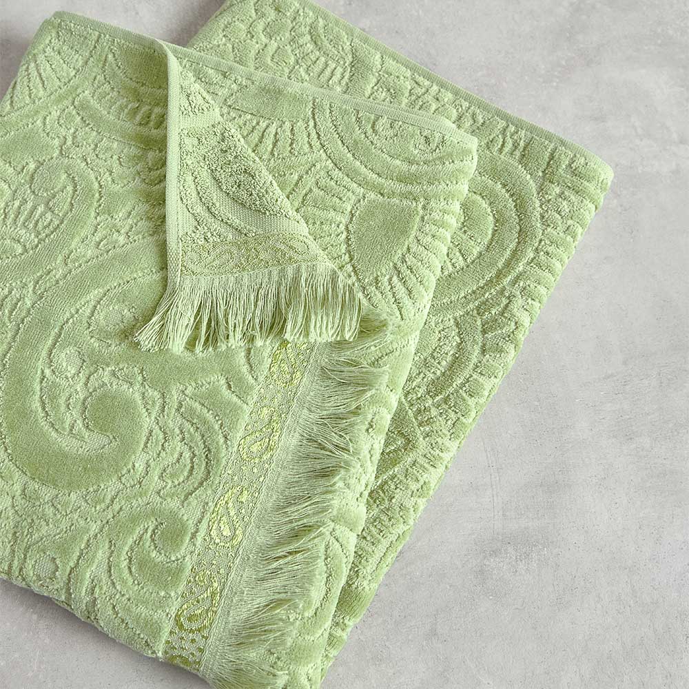 PROVANCE Эвкалипт Полотенце махровое, 100% хлопок, 70х130см, 450гр/м, зеленый, арт.№ 484-160