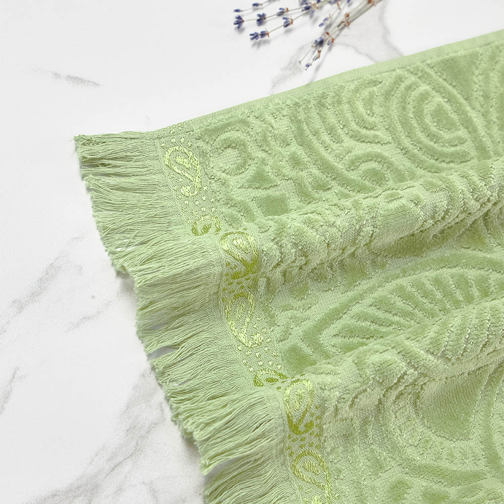 PROVANCE Эвкалипт Полотенце махровое, 100% хлопок, 70х130см, 450гр/м, зеленый, арт.№ 484-160