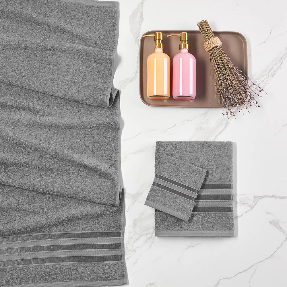 PROVANCE Фрэя Полотенце махровое, 100% хлопок, 50х90см, 360гр/м, серый, арт.№ 484-162