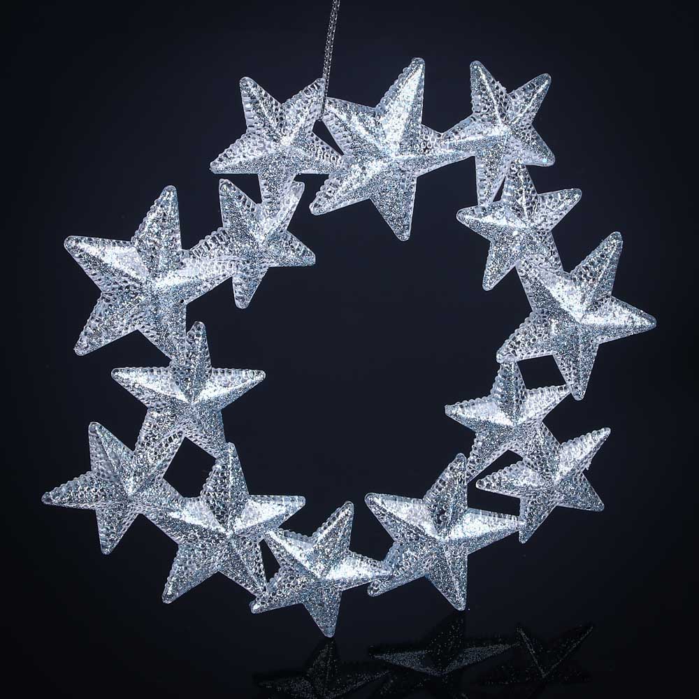 СНОУ БУМ Подвеска декоративная, 14 см, акрил, 2 цвета, арт.№ 376-765