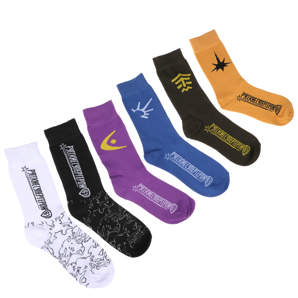 BY Русские Супергерои Носки универс., р.27-29, 85% хлопок, 10% полиэстер, 5% спандекс, разноцветные, арт.№ 019-004