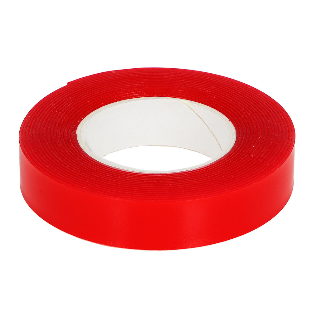 Клейкая лента двусторонняя, сверхпрочная, невидимая, тм ЕРМАК, 15мм x 3м x 1мм, арт.№ 472-034