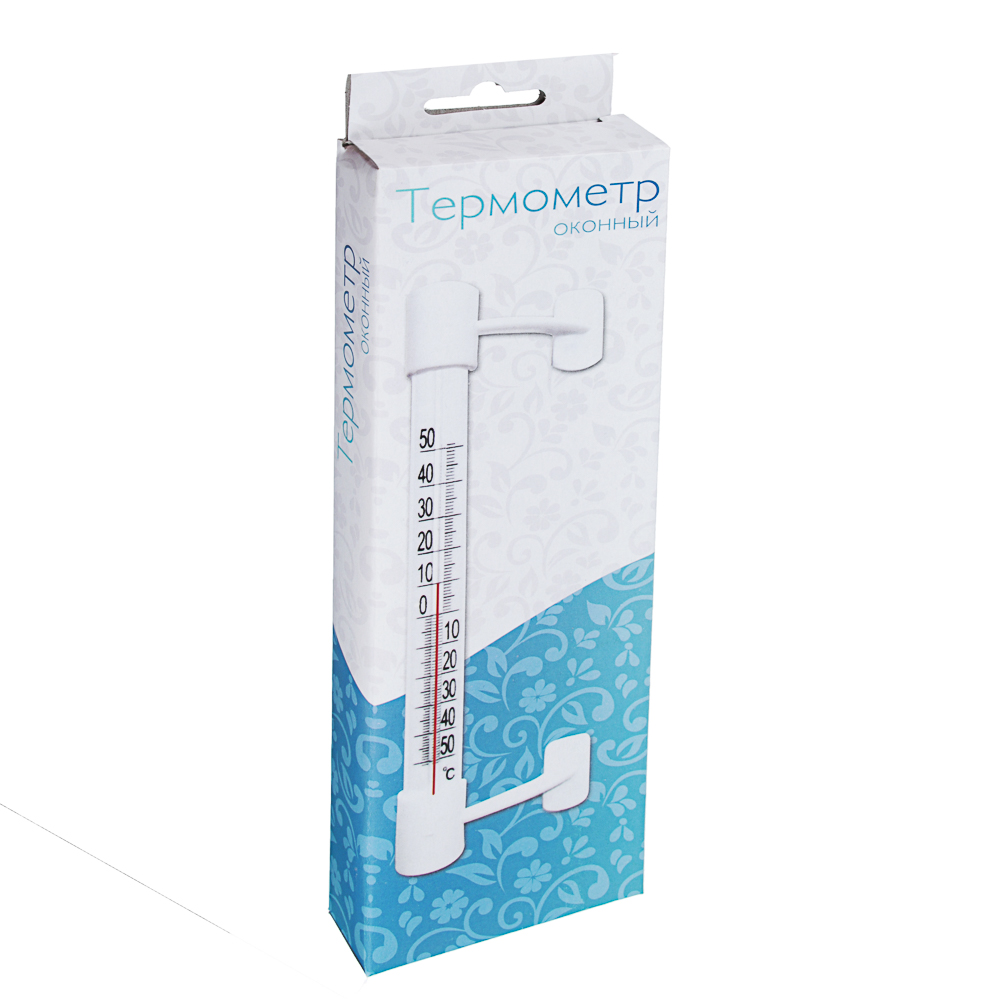 Термометр оконный Липучка, пластик, арт.№ 473-021