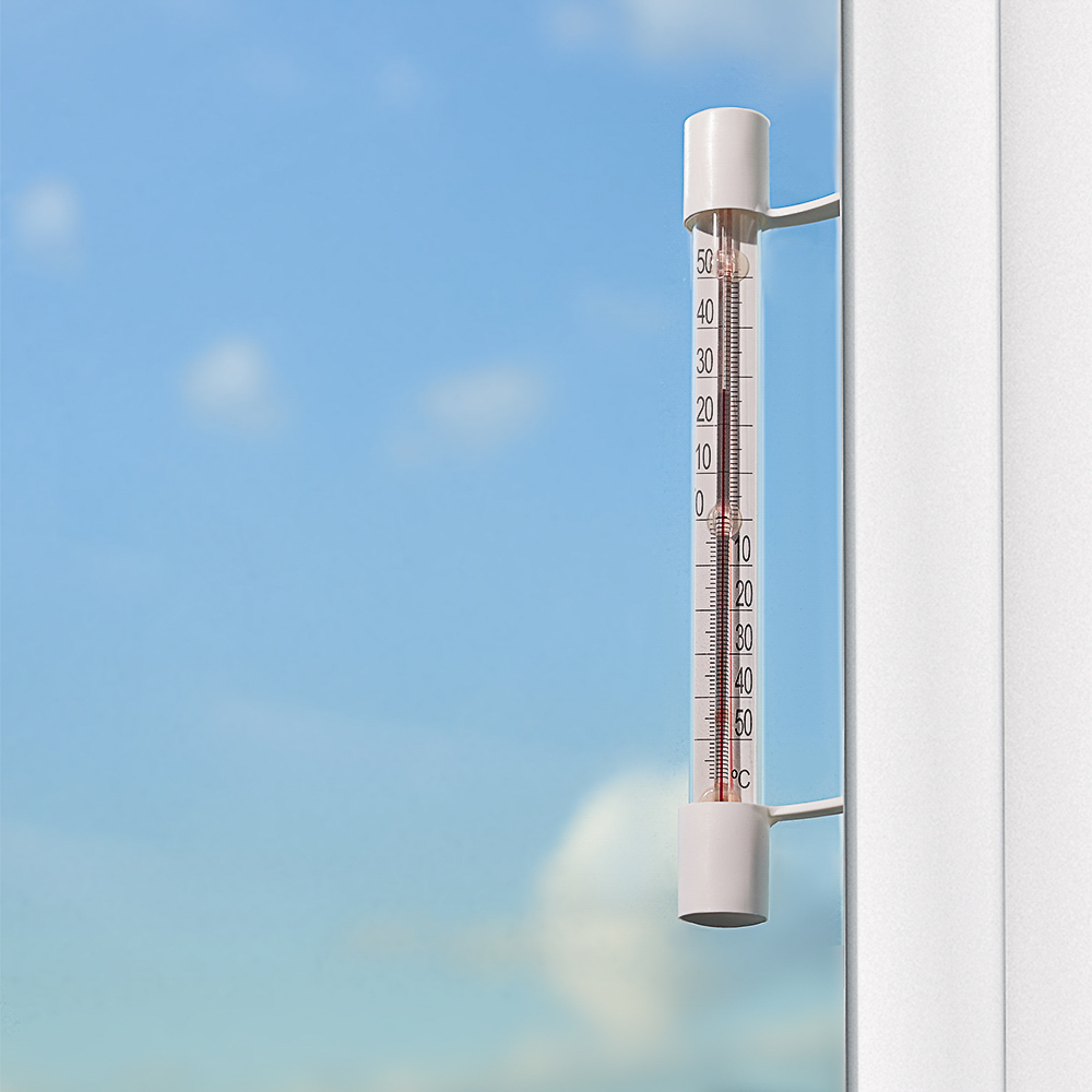 Термометр оконный Липучка, пластик, арт.№ 473-021