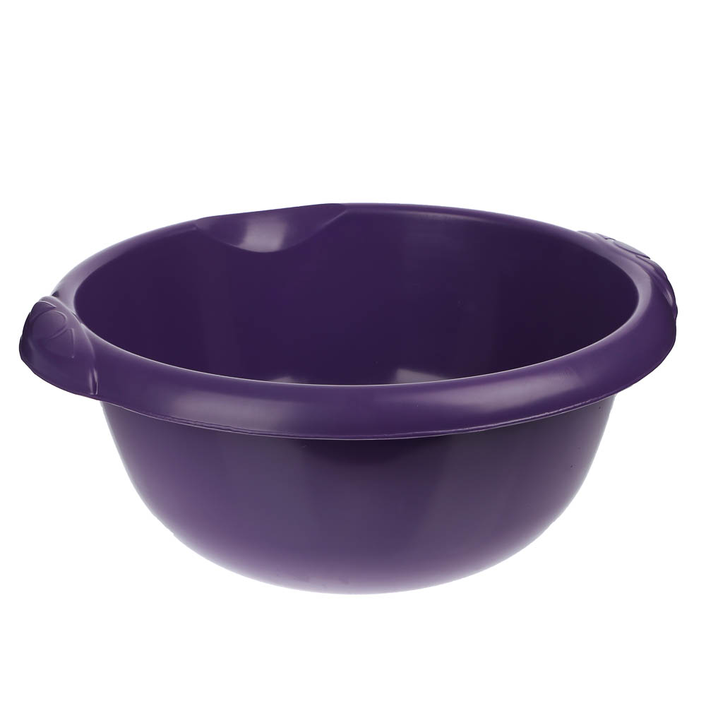 Таз пластмассовый круглый 12л, 10 цветов, арт.№ 444-064