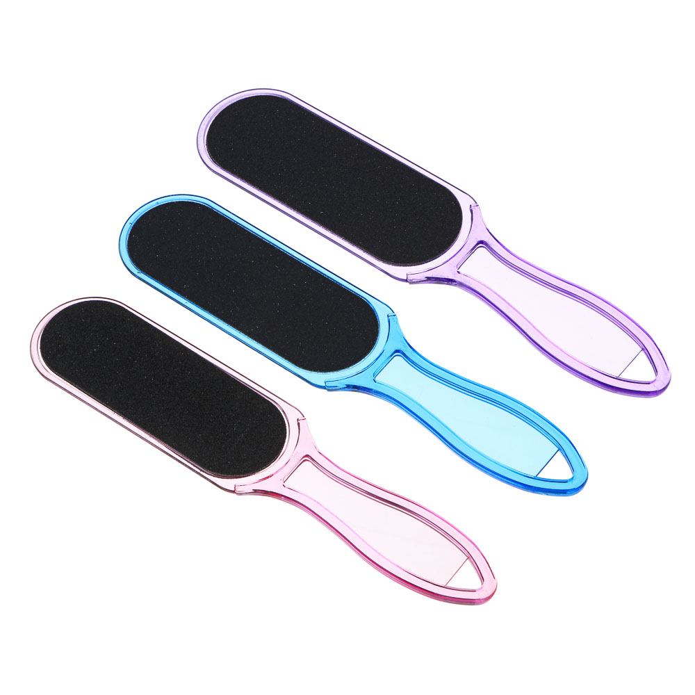 ЮНИLOOK Терка для ног 2-x сторонняя с абразивной поверхностью, пластик, 24,5x5,3см, 3 цвета, арт.№ 305-406