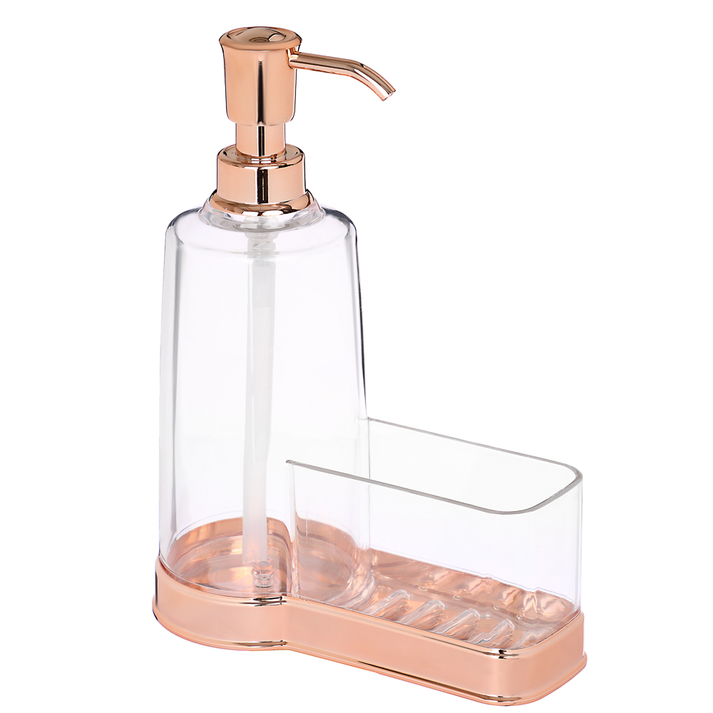 VETTA Диспенсер для моющего средства с отделением для губки, 17x8.5x22 см, пластик, арт.№ 441-239