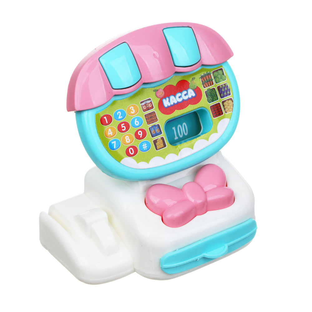 ИГРОЛЕНД Набор игровой "Играем в магазин", касса со сладостями, PP, ABS, 12х5,5х21 см, арт.№ 294-200