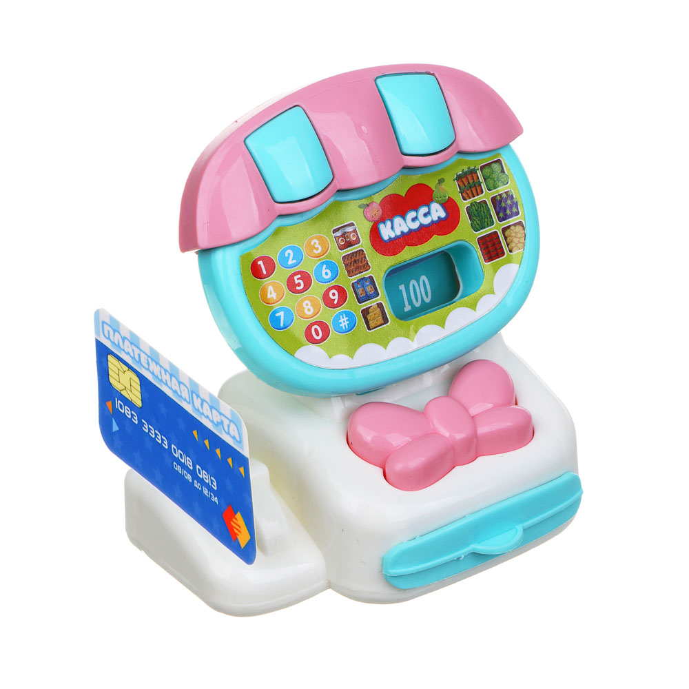 ИГРОЛЕНД Набор игровой "Играем в магазин", касса со сладостями, PP, ABS, 12х5,5х21 см, арт.№ 294-200