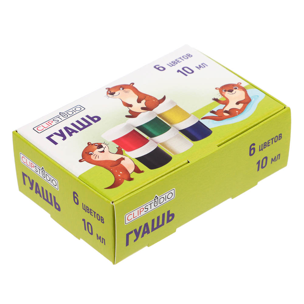Гуашь 6цв., объем баночки 10мл, арт.№ 583-248