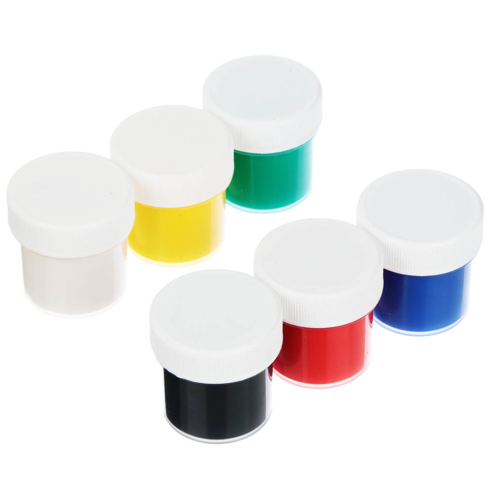 Гуашь 6цв., объем баночки 10мл, арт.№ 583-248