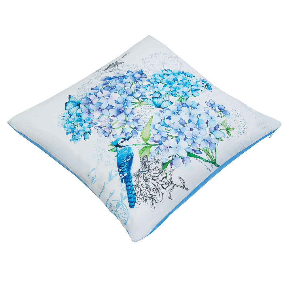 PROVANCE Гортензия Чехол для подушки 40х40см, 100% хлопок, арт.№ 488-080