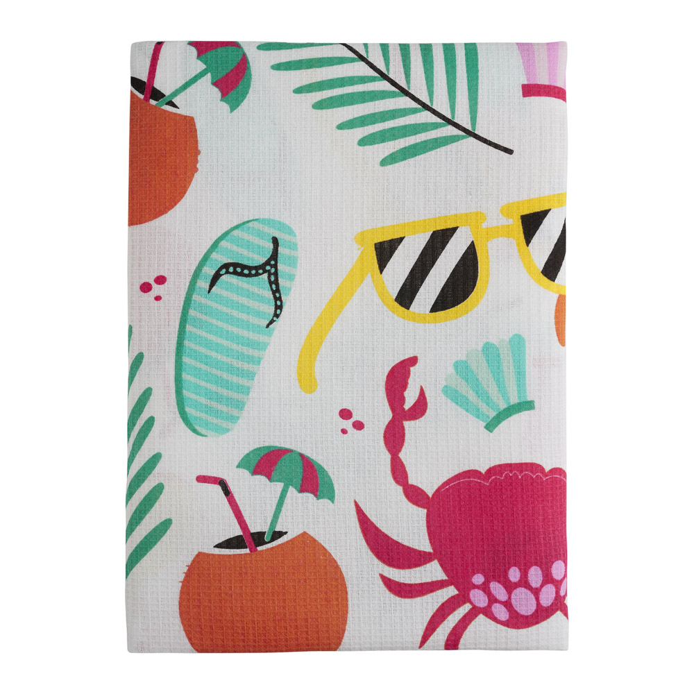 PROVANCE Саммер Полотенце вафельное пляжное 75х150см, 100% хлопок, 3 дизайна, арт.№ 496-026