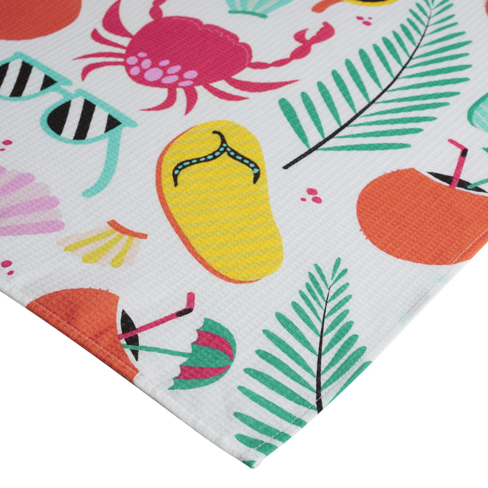 PROVANCE Саммер Полотенце вафельное пляжное 75х150см, 100% хлопок, 3 дизайна, арт.№ 496-026