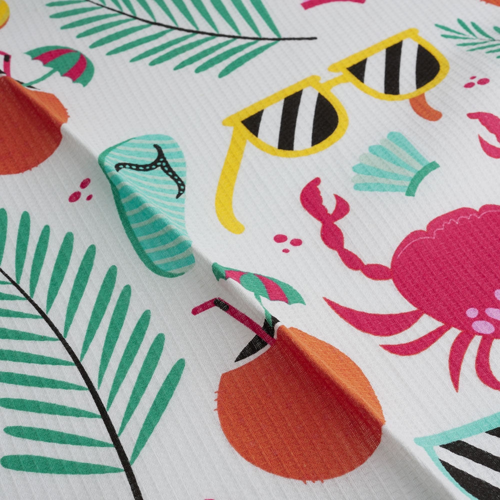 PROVANCE Саммер Полотенце вафельное пляжное 75х150см, 100% хлопок, 3 дизайна, арт.№ 496-026