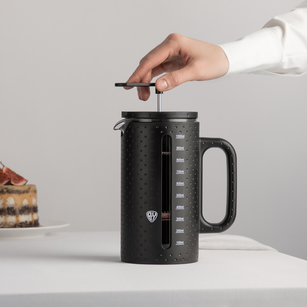 BY COLLECTION Френч-пресс 1000мл, жаропрочное стекло, арт.№ 850-214