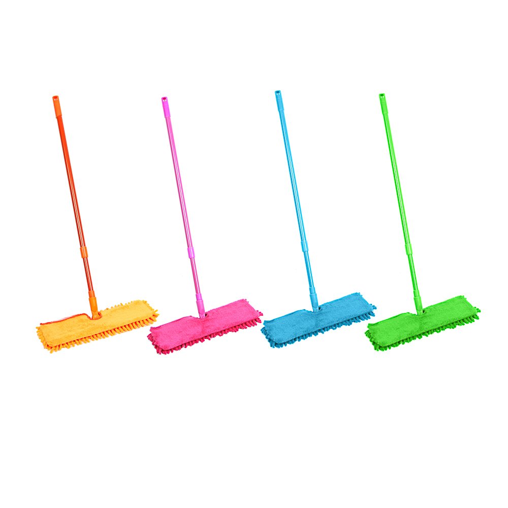 VETTA Швабра с двухсторон. насадкой эконом микрофибра 40x12см,ручка телескоп, окраш.металл, 110 см, арт.№ 444-373