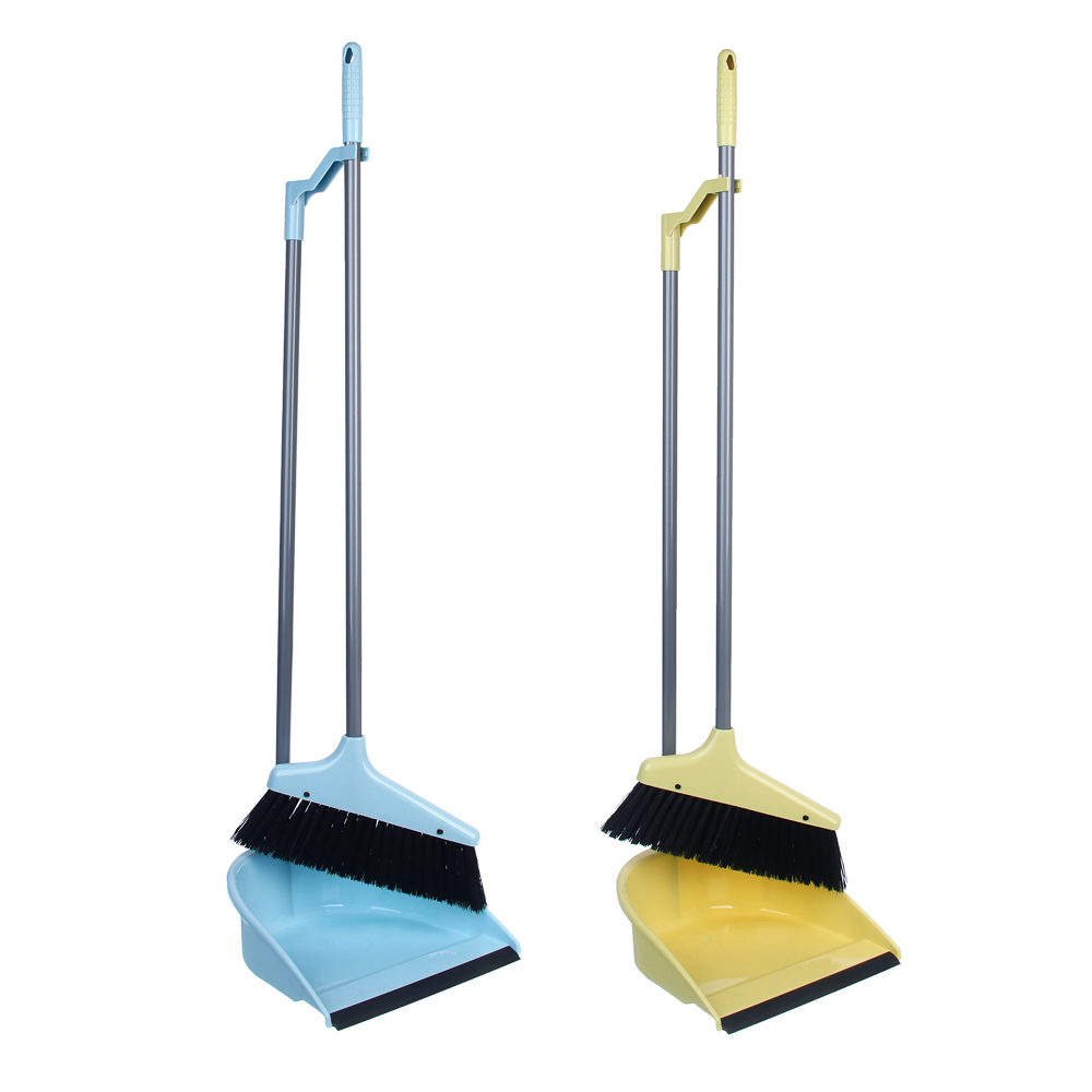 Набор для уборки с щеткой и совком тм VETTA, щетка:80х25см, совок:79х24см, полипропилен, металл, тпр, арт.№ 445-031