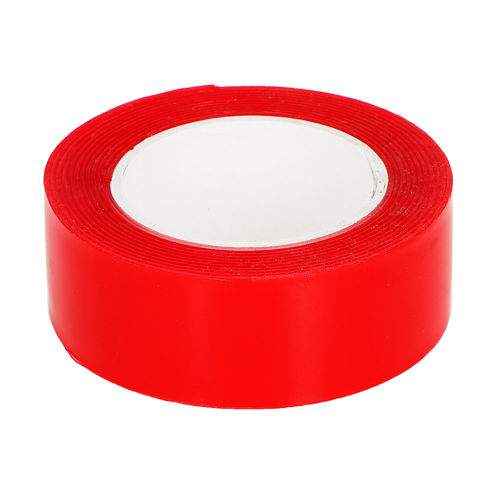 Клейкая лента двусторонняя, сверхпрочная, невидимая, тм ЕРМАК, 24мм x 2м x 1мм, арт.№ 472-044