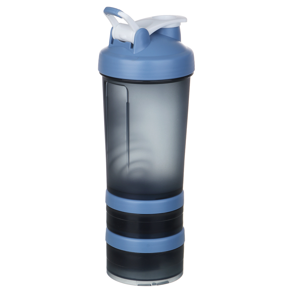 SILAPRO Шейкер спортивный 3 в 1, 500 мл, 26х8см, PC, 4 цвета, арт.№ 088-021