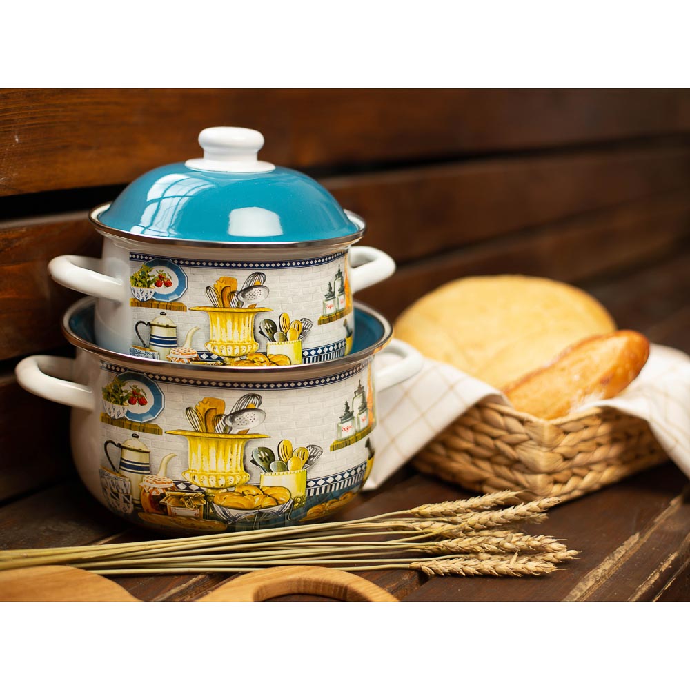 VETTA Хлеб Кастрюля эмалированная, 24см, 5,0л, арт.№ 894-465