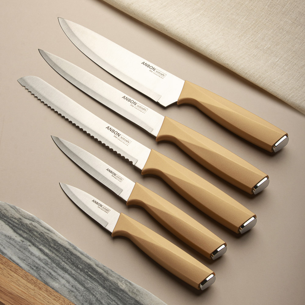 SATOSHI Анбон Набор ножей кухонных 8пр, вращающаяся подставка, арт.№ 803-348