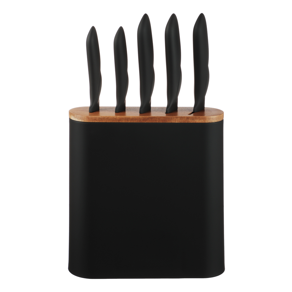 SATOSHI Эльван Набор ножей кухонных 6пр, на подставке, арт.№ 803-349