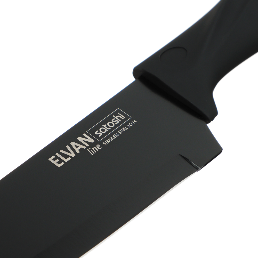 SATOSHI Эльван Набор ножей кухонных 6пр, на подставке, арт.№ 803-349