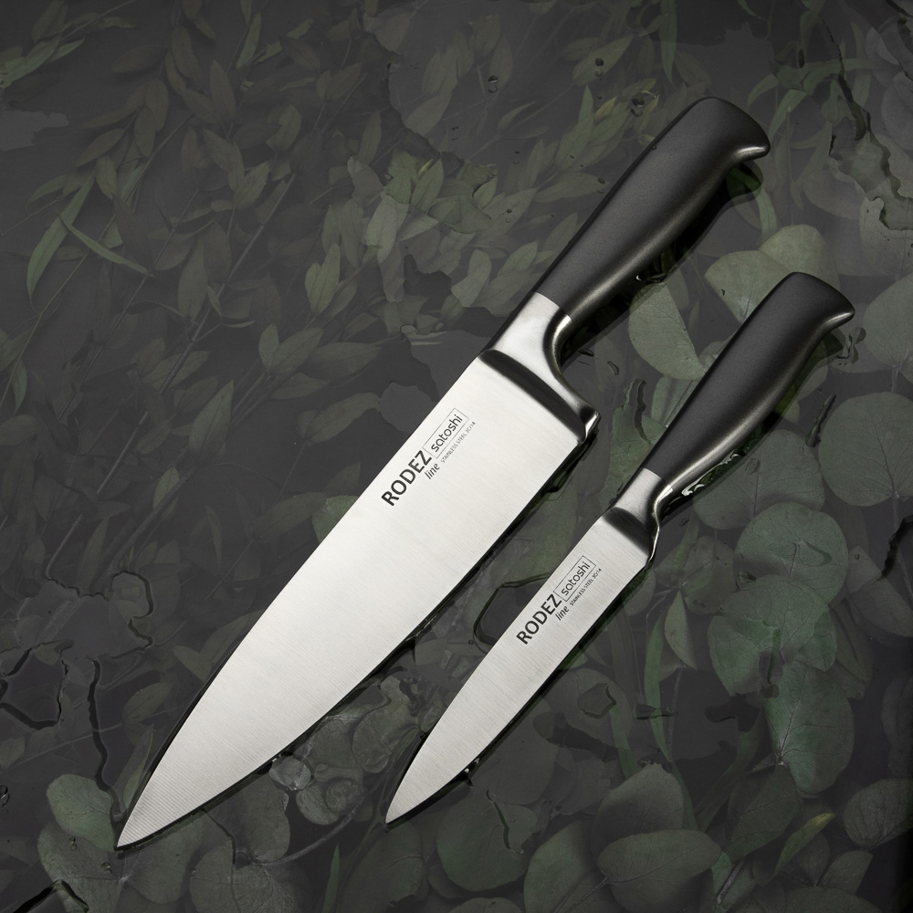 SATOSHI Родез Набор ножей кухонных 2пр, на блистере, арт.№ 803-351