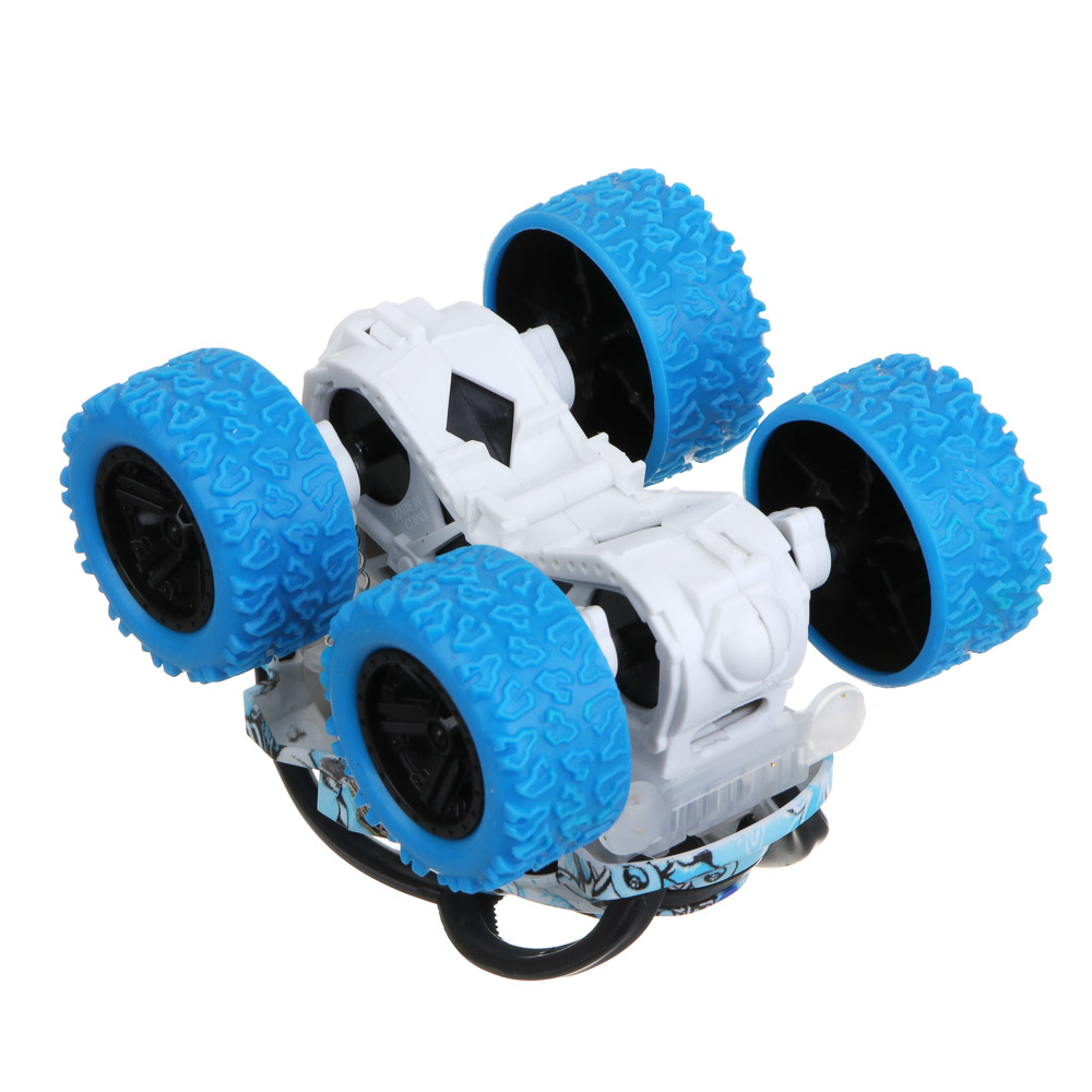 ИГРОЛЕНД Машинка инерционная "Монстр трак", свет, 3хLR44, ABS, 9х7,5х9 см, 4 дизайна, арт.№ 292-010