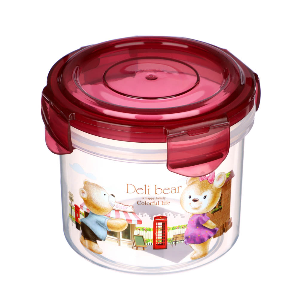 Контейнер с крышкой "Медвежата", 420мл, полипропилен, арт.№ 829-201