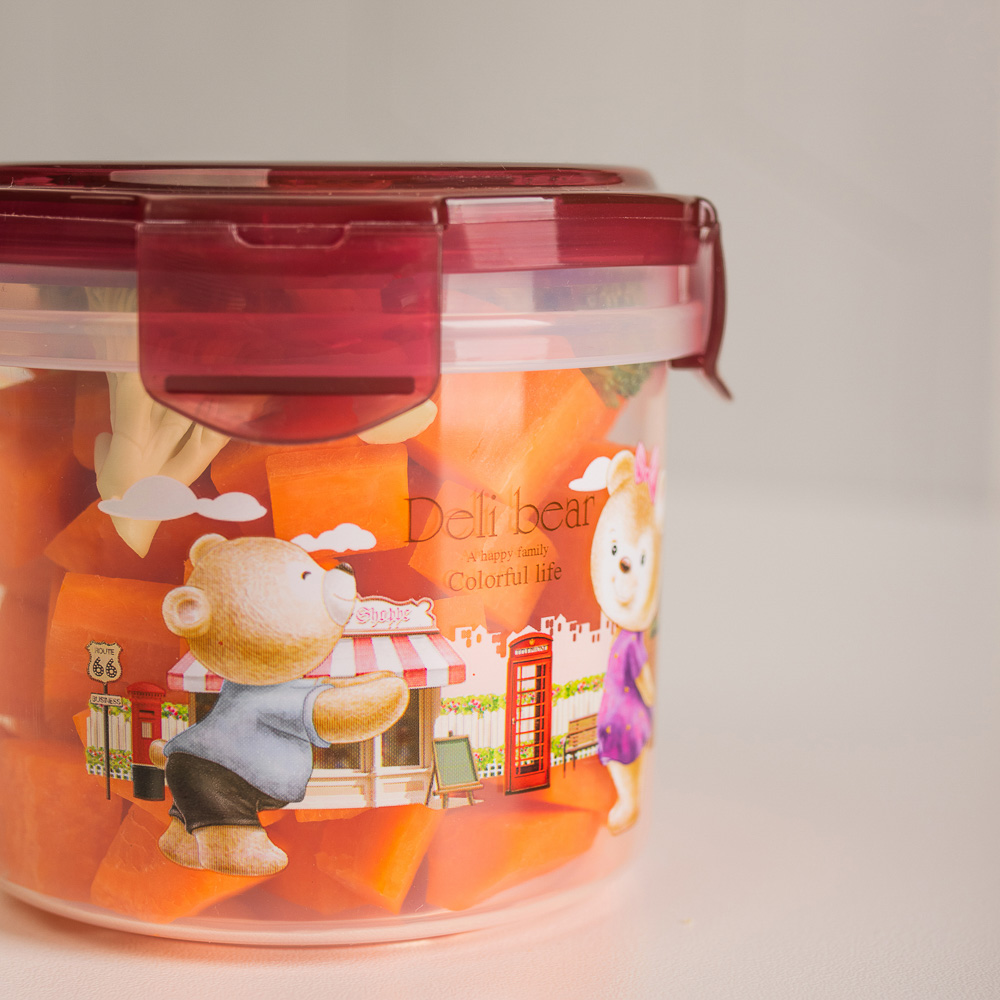 Контейнер с крышкой "Медвежата", 420мл, полипропилен, арт.№ 829-201