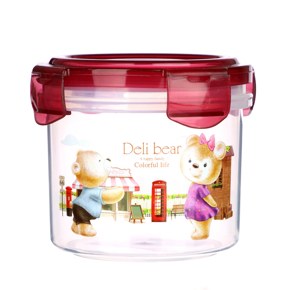 Контейнер с крышкой "Медвежата", 420мл, полипропилен, арт.№ 829-201