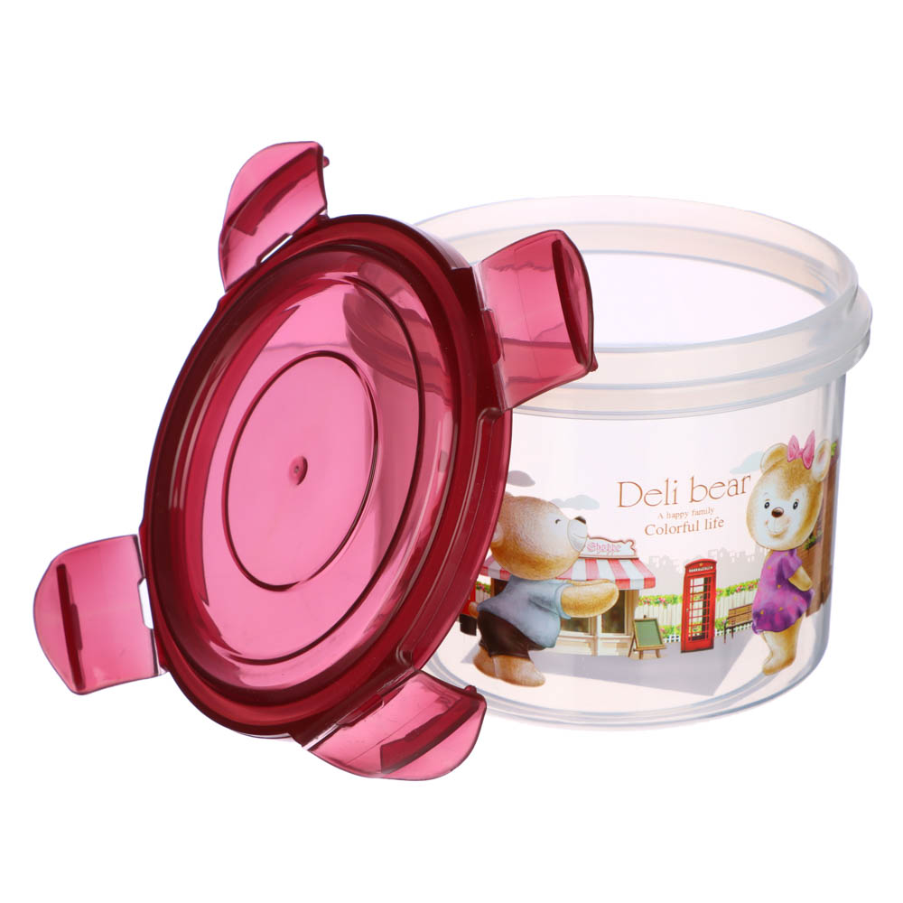 Контейнер с крышкой "Медвежата", 420мл, полипропилен, арт.№ 829-201