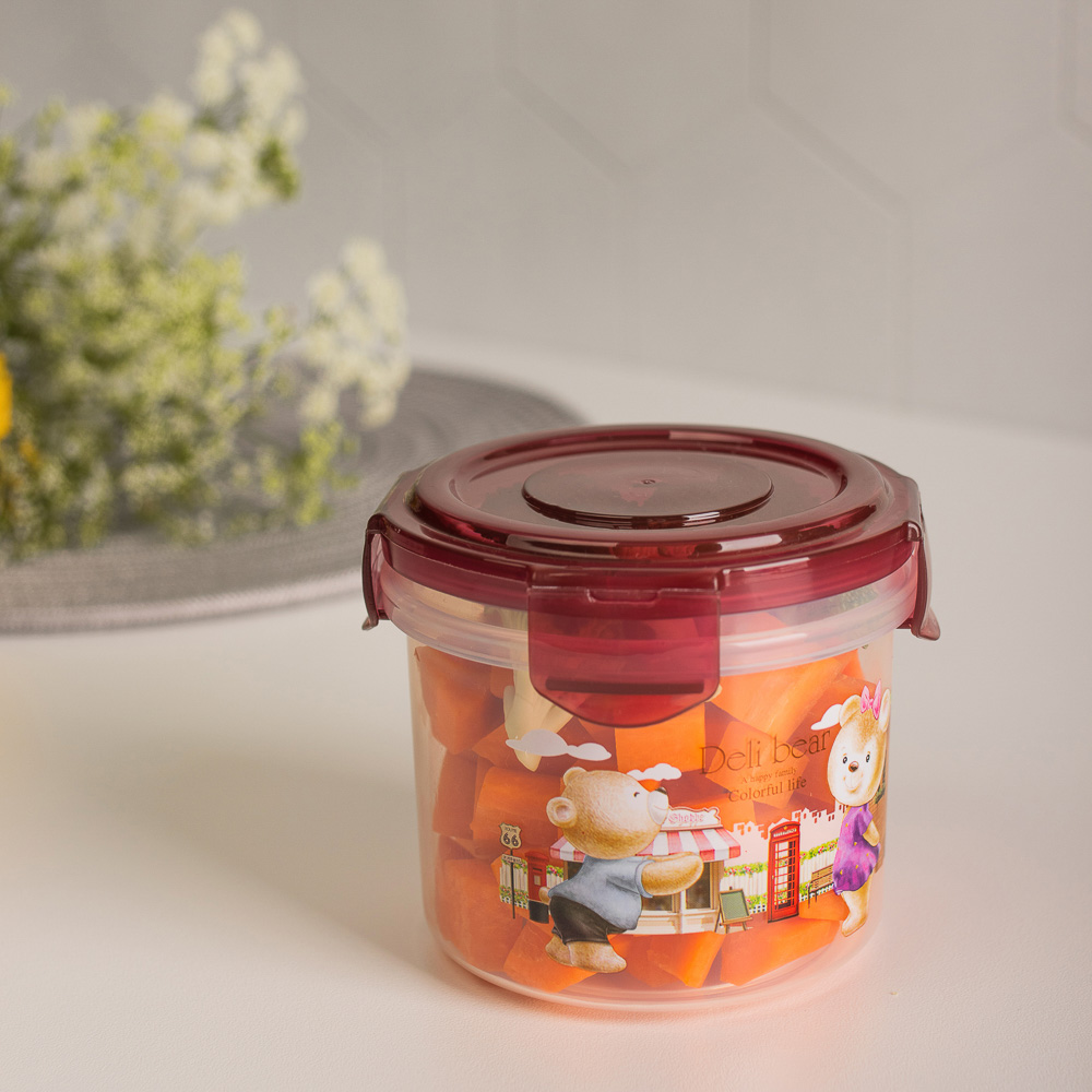 Контейнер с крышкой "Медвежата", 420мл, полипропилен, арт.№ 829-201