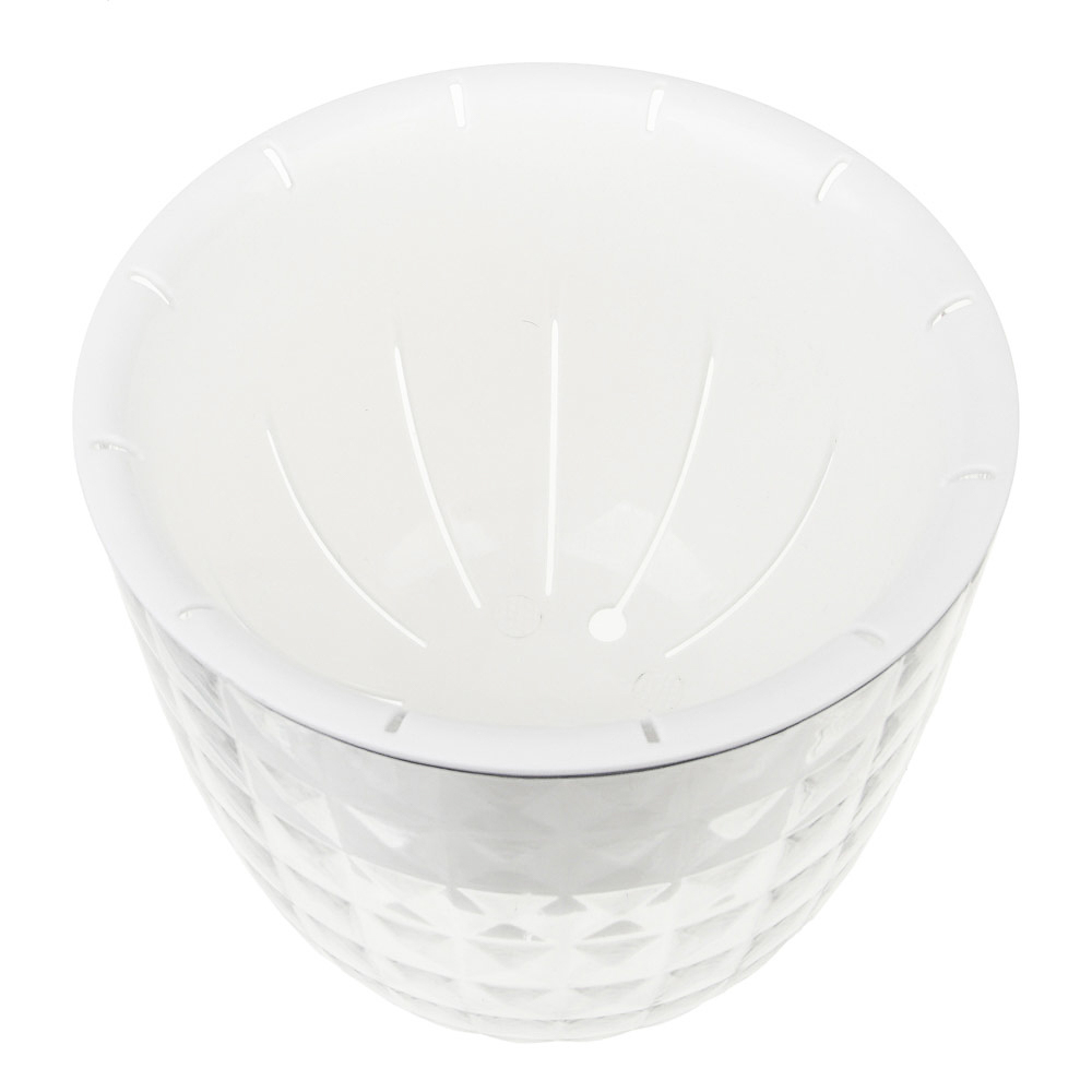 INBLOOM Кашпо 15х16см Кристалл, PET+PP, арт.№ 164-371