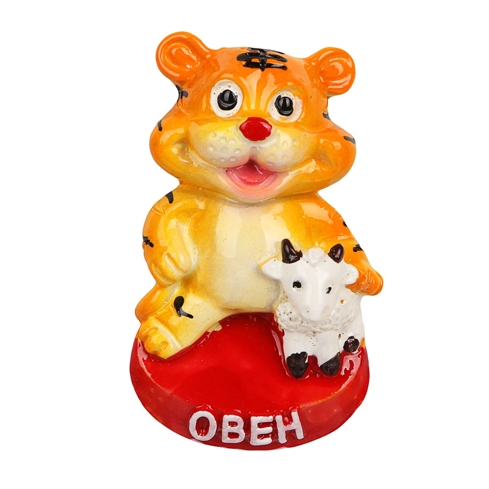 СНОУ БУМ Магнит полистоун, 6x3,5см, знаки зодиака, 12 дизайнов, арт.№ 359-829