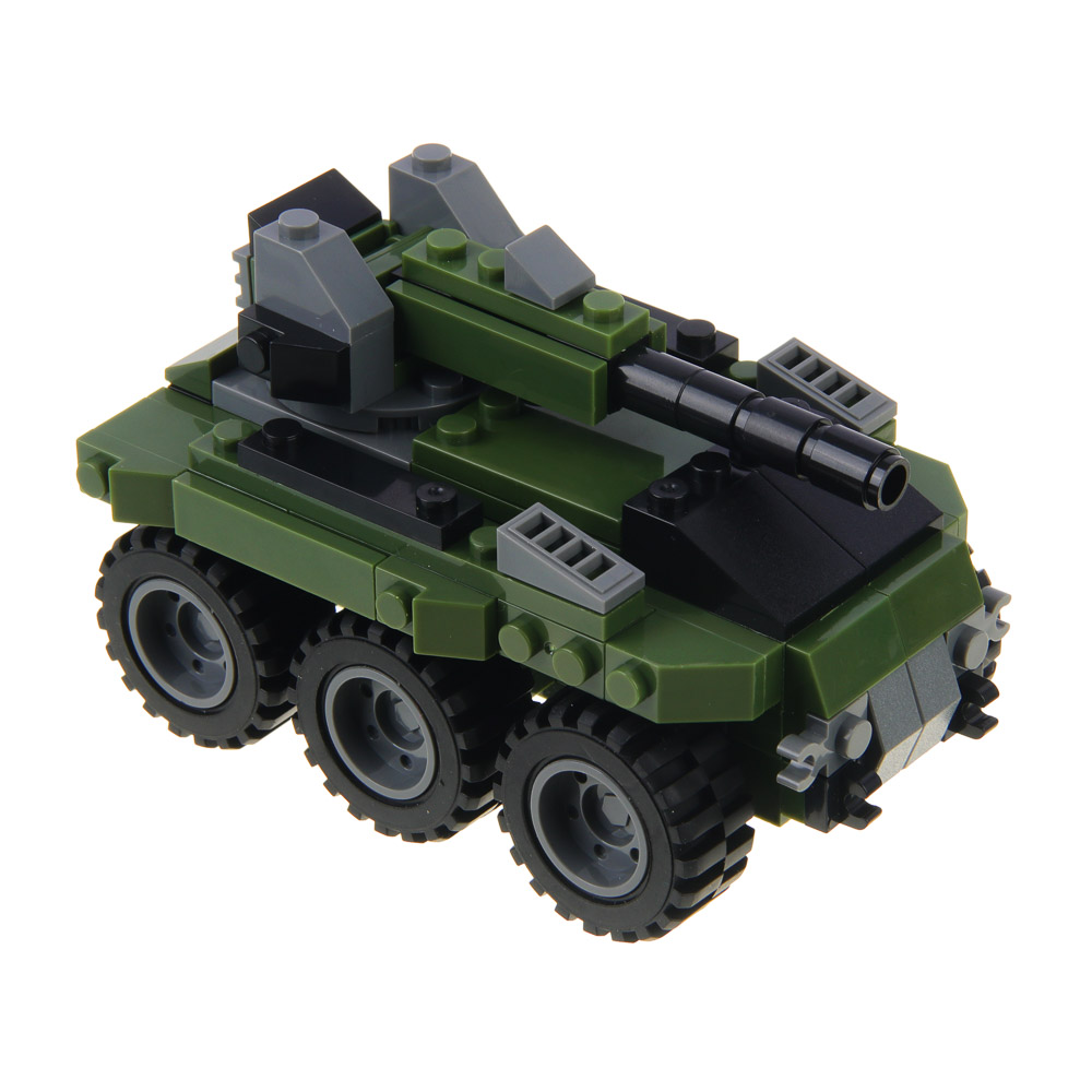 ИГРОЛЕНД Конструктор "Армия" Пограничник, 103-118 дет., АБС, коллекция, 15х10х5 см, 6 дизайнов, арт.№ 265-633