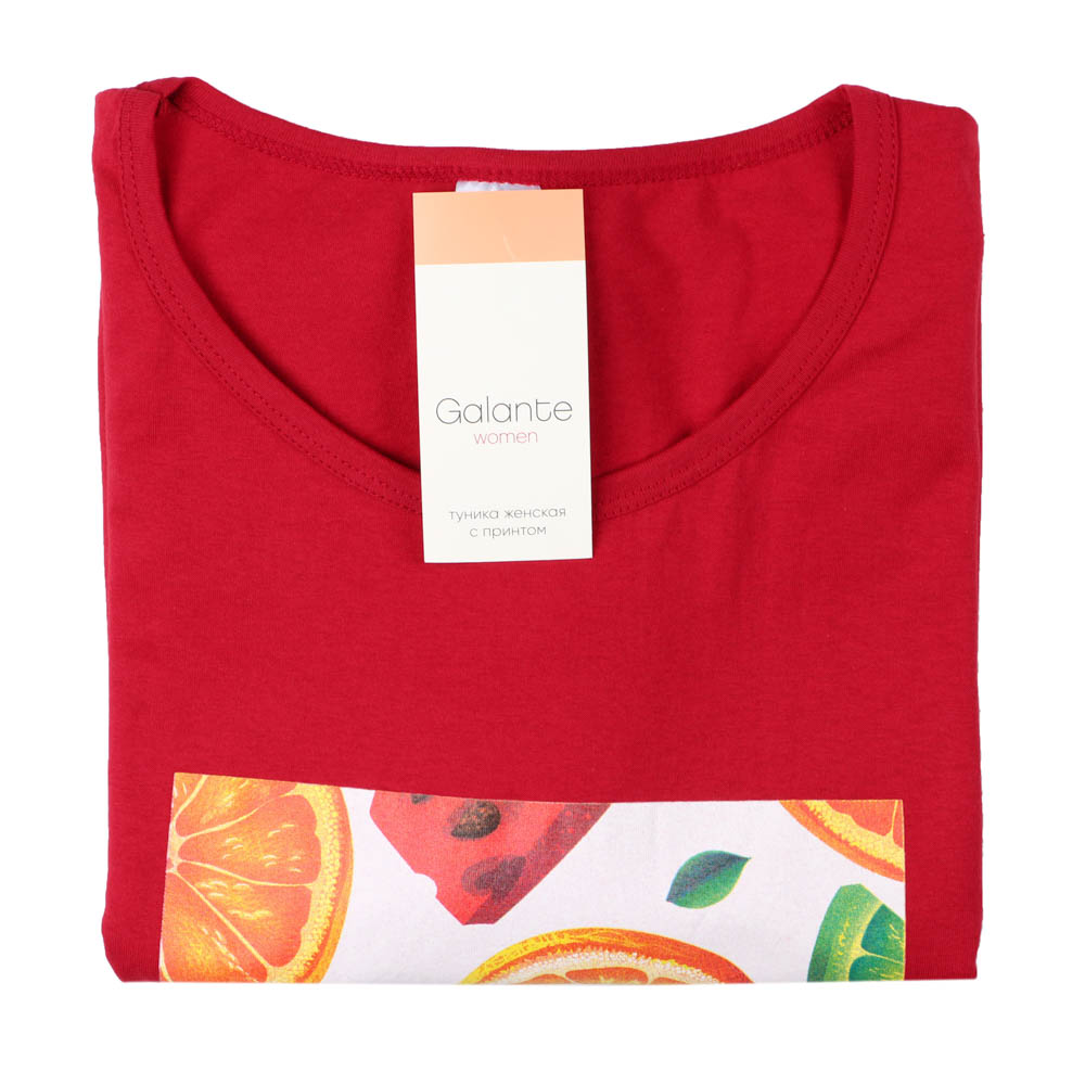 Туника женская, р. 46-54, 100% хлопок, ВЛ23-04, арт.№ 354-193