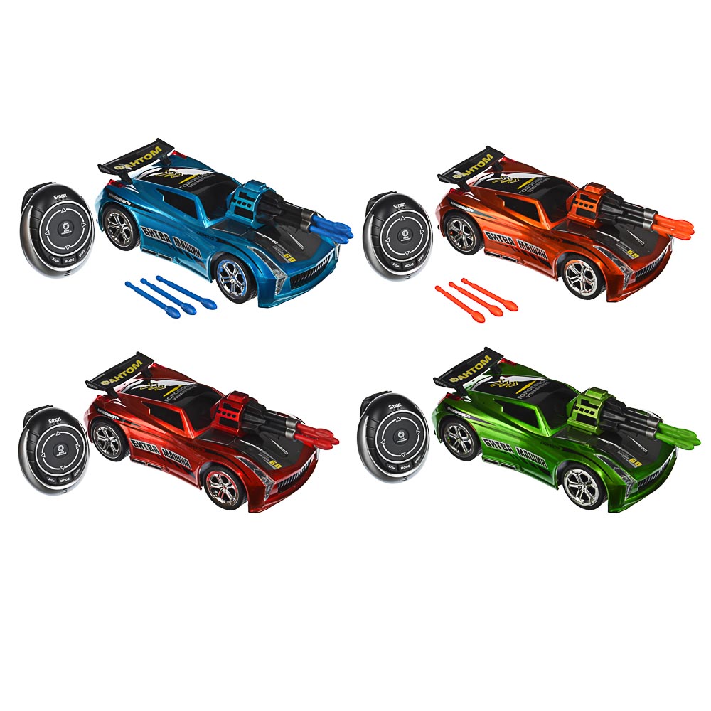 ИГРОЛЕНД Авто р/у с голос., управ., через смарт-часы и ракет.,устан.,свет,звук,ABS,34х15х13см, 4 диз, арт.№ 293-076