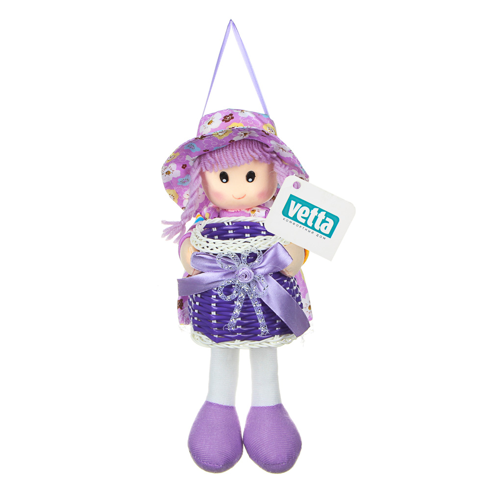 VETTA Корзинка декоративная, полиэстер, 28см, 5 цветов, арт.№ 416-126